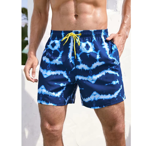 Mens Board Shorts Double <b>Layer</b> Anti-Print Loose Fit Swimming Shorts Plus Size Hot Spring Wear - Product Image 3