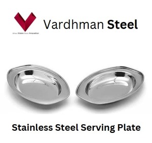 Plateau ovale en acier inoxydable avec logo personnalisé, plat à poisson ovale, assiette à poisson en acier inoxydable, plateau de service alimentaire en métal pour la cuisson à la vapeur - Product Image 4