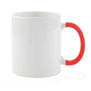 Tazza Personalizzata da 350ml con Manico Colorato per Promozioni - Product Image 2