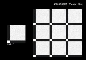 Carreaux de sol extérieurs aspect rustique 40x40 cm 400x400 mm 16x16 pouces finition mate pour applications de stationnement usage extérieur - Product Image 4