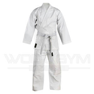 2025ชุด JJ GI Jitsu ผ้าฝ้าย100% สีขาวกำหนดเองสำหรับฝึกซ้อมและแข่งขันชุดศิลปะการต่อสู้ - Product Image 1