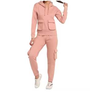 2025 personnalisé nouveauté femmes Six poches survêtement haute couture correspondant 2 pièces ensemble femme survêtement vêtements de sport - Product Image 2