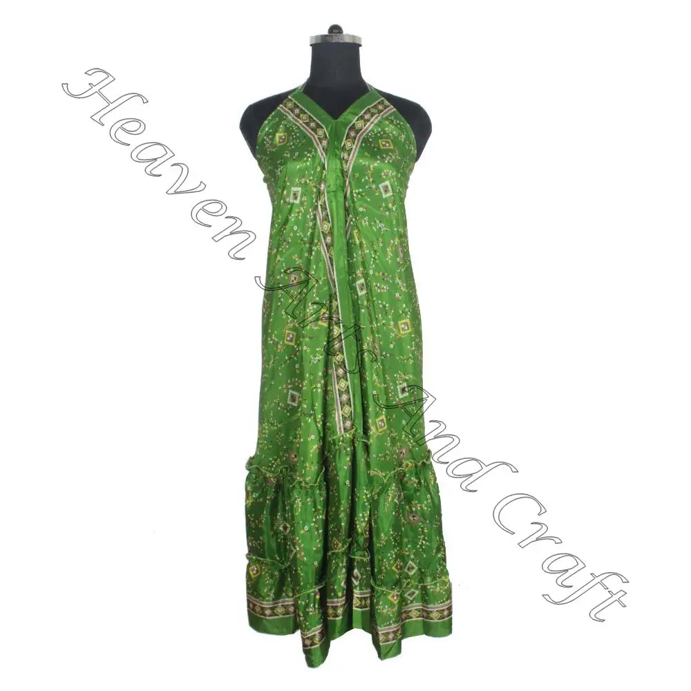 SD022 Saree / Sari / Shari India & Pakistan pakaian dari India Hippy Boho panjang unik keren Maxi Indian Vintage gaun Sari