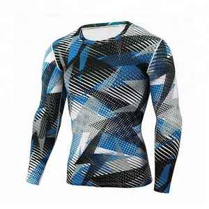 Tous les tailles Rash Guard unisexe de haute qualité à manches longues, léger, séchage rapide, écologique, en spandex/polyester, performance - Product Image 2