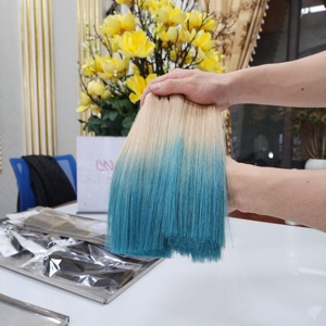 Vente en gros 100% d'extensions de cheveux à trame vietnamienne super doublement étirée, os brut non transformé, paquet de fermeture droite HD Lace Super - Product Image 6