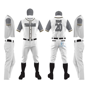 Uniforme de Béisbol Personalizado con Logotipo 2025 para Hombre, Nuevo Diseño, Uniforme de Béisbol de Buena Calidad en Color Sólido, Servicio OEM - Product Image 1