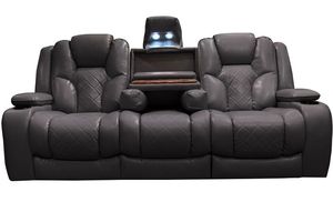 Adjustable Headrest Foldable Commercial Theater Sofa Leather Upholstery Contemporary Design Auditorium School Long-<b>Hour</b> Film - Product Image 2