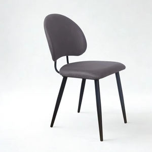 Chaise de salle à manger élégante et moderne GLASS, rembourrée avec un siège en tissu doux et des pieds en métal robustes, pour restaurant, café et usage domestique - Product Image 1