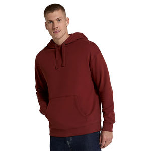 Sudaderas con capucha de alta calidad 350 Gsm para hombre, jersey de Color granate, sudaderas con capucha de invierno cálidas de peso pesado de talla grande con servicio OEM - Product Image 5