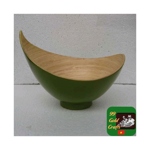 Bamboo Bowl Handmade with Eco Touch Smooth Surface and Natural Look Ideal for <b>Kitchen</b> Meals Table Use/Thoughtful Housewarming - Product Image 3