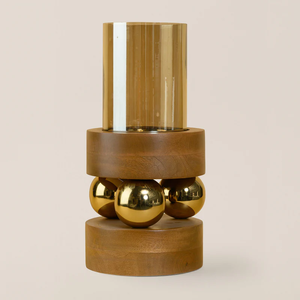 Porte-bougie en bois le plus vendu pour la décoration de la maison, créant une ambiance chaleureuse avec une finition en bois naturel et un design intemporel - Product Image 1