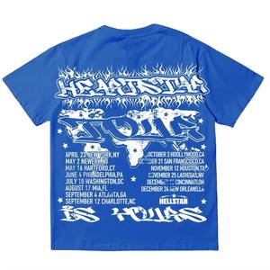 T-shirt de streetwear vintage surdimensionné pour hommes 100% coton lettre motif respirant flamme police Hip Hop décontracté pour - Product Image 6