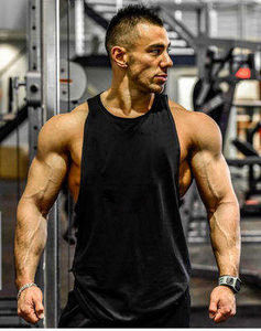 Camiseta sin Mangas Deportiva Casual para Hombre, Personalizada al por Mayor, Transpirable, que Absorbe la Humedad, 100% Algodón, para Fisicoculturismo - Product Image 3