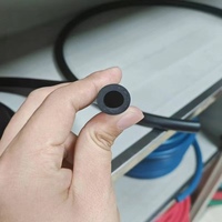 Tuyau en caoutchouc tressé PVC industriel noir lisse pour la découpe de GPL, GNC, CH4, pour soudage oxygène-acétylène, tuyau de gaz et d'huile