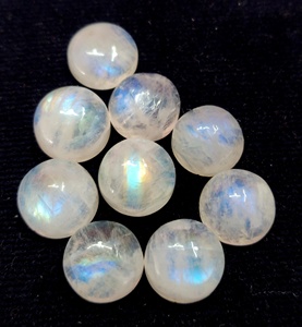 หินมูนสโตนสีรุ้งธรรมชาติทรงกลมขนาด11มม. ถึงทรงหลังเรียบ-พลอยสีกรมท่าสีรุ้งทรงหลวม - Product Image 6