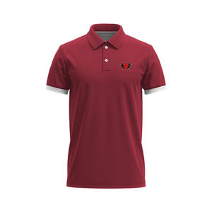 Vente en gros 100% coton pour hommes pour chemises coupe régulière à manches courtes 200g séchage rapide respirant tricoté logo imprimé numérique personnalisé - Product Image 2