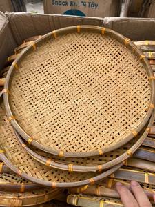 Eco-Friendly <b>Bamboo</b> Winnowing <b>Basket</b> Handcrafted From Vietnam for Home - Product Image 2