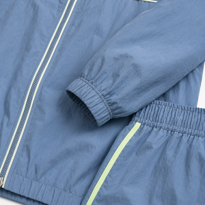 Conjunto Deportivo Unisex Azul Claro con Capucha, Pantalones Cortos Deportivos con Cierre y Manga Larga, Secado Rápido, Ligero, Ropa de Verano - Product Image 6
