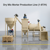 Usine de production de mortier sec prêt à l'emploi pour le bâtiment le mieux classé Machine à fabriquer des adhésifs pour carreaux de ciment en poudre pour murs