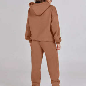 Conjuntos Deportivos OEM 2025, Ropa Deportiva, Sudadera con Capucha y Pantalones de Chándal Ajustados para Mujer, Sudadera con Capucha de Algodón, Precio Razonable - Product Image 2