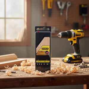 Ensemble de 5 forets hélicoïdaux Stanley pour le bois, pour la menuiserie, emballés dans une boîte - Product Image 3