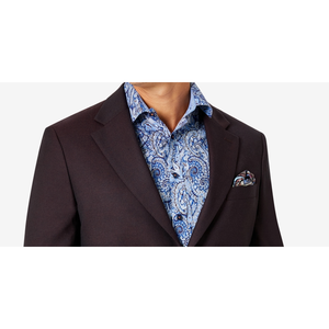 Giacca da Abito Classica in Lana da Uomo Tallia, Colore Rosso, Taglia 42 - Blazer Formale da Ufficio, Elegante per Matrimoni, in Tessuto di Alta Qualità - Product Image 2