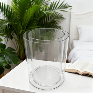 Vases en verre cylindriques en gros d'usine, vases transparents décoratifs, grands vases pour mariage, fête, <span class=keywords><strong>grand</strong></span> pot de rangement - Product Image 2