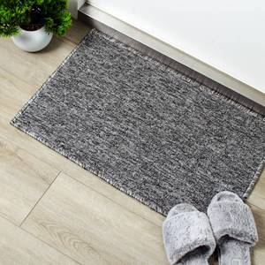 Mini tapis d'entrée antidérapant gris en polypropylène, tapis de sol intérieur 40x60 cm - Product Image 5