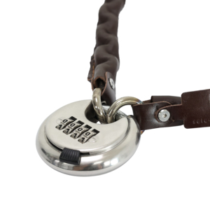 Vintage Leather Password Chain <b>Lock</b> for Urban Drivestyle-Unimoke Series Bicycles Parts - Product Image 3
