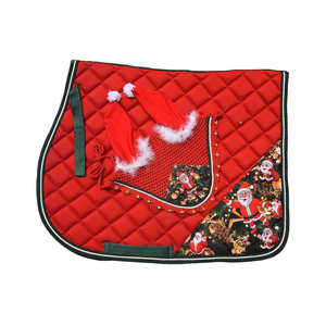 Selle de cheval anglaise en coton matelassé de qualité supérieure |   Tapis de selle équestre respirant et antidérapant pour le saut d'obstacles et le dressage - Product Image 3