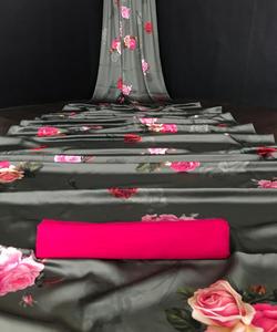 Vêtements de fête les plus choisis pour femmes deux couleurs en sari broderie Designers de luxe vêtements indiens Readymad Saree avec chemisier Ethnique - Product Image 2