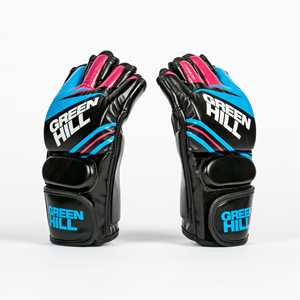 Guantes de Sparring de Cuero CHROMA RAGE para MMA, Guantes de Entrenamiento de Boxeo Personalizados con Cordones en la Muñeca y Patrón Impreso - Product Image 3