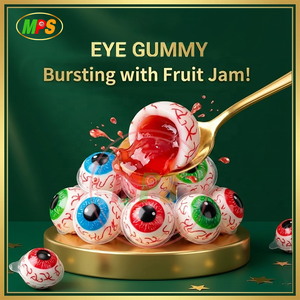 Caramelos de Goma con Forma de Globo Ocular y Planeta 3D OEM |   Caramelos de Ojos con Relleno en el Centro - Product Image 3