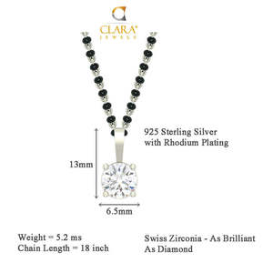 Comprar Cadena Vintage de Plata Pura con Mangalsutra en Forma de Cruz y Letra, con Jade, Moissanita y Diamante, en Oro Blanco/Rosa, para tu Esposa, Número Oro - Product Image 4