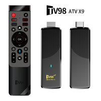TV98 ATV X9 H313 Smart Fire TV Stick Allwinner H313 8K Android 14.0 2/16GB 2.4G/5G WiFi 6 Procesador de Cuatro Núcleos 8K TVBOX Dongle