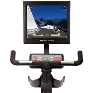 Vélo d'exercice vertical Expresso Fitness remis à neuf pour l'entraînement cardio à domicile et le cyclisme en intérieur - Product Image 4