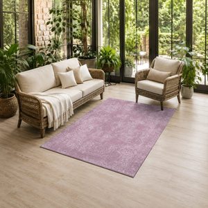 <b>RUGS</b> DEPOT LXDP-0748 Wholesale Pink Plum Contemporary Geometric Digital Printed Machine Washable Chenille Area <b>Rug</b> <b>Non</b> <b>Slip</b> - Product Image 6
