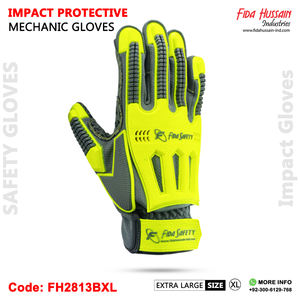 ถุงมือช่างแบบกําหนดเองป้องกันแรงกระแทกคุณภาพสูงสําหรับใช้ประจําวัน 2024 ถุงมือช่างขายส่งถุงมือหนังจากปากีสถาน - Product Image 3