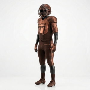 Uniforme de Fútbol Americano Personalizado, Pantalones Acolchados, Diseño Geométrico, Número 77, Ropa Deportiva de Alto Rendimiento, Venta al Por Mayor OEM - Product Image 4