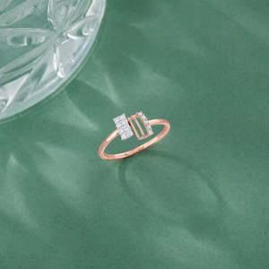 Bague en or rose sertie de diamants Luminous Bond - Product Image 1