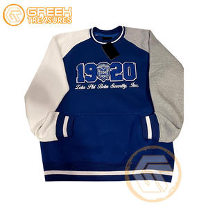 เสื้อสเวตเตอร์คอกลมของผู้หญิงผ้าคอตตอนใส่พอดีตัวทรงปกติผ้า Zeta phi Beta ปักลายได้ตามต้องการ - Product Image 4