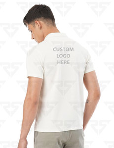 Camiseta Polo bordada personalizada de alta calidad para hombre, camiseta transpirable de manga corta de color liso, tela de Pakistán - Product Image 3