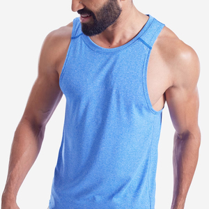 Camiseta sin mangas de algodón personalizada de alta calidad, de secado rápido y transpirable, ecológica, para hombres, gimnasio, entrenamiento, equipo de Fitness, estilo deportivo - Product Image 3