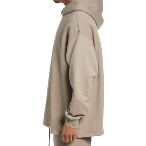 Sudadera con capucha con dobladillo de fondo plano para hombre, Jersey informal, sudadera holgada, cómoda, de tela suave, estilo Streetwear, Sudadera con capucha - Product Image 3