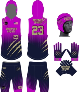 Uniforme de Fútbol 7v7 Sublimado, Conjunto de Compresión, Paquete de Uniforme de Fútbol 7v7, Uniforme de Entrenamiento para Quarterback, Uniforme de Flag Football - Product Image 2