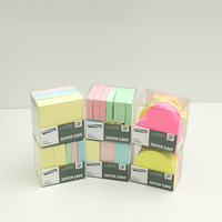 [HansolMTS] Bloc-notes collant de couleurs mélangées 7 styles de surface d'écriture lisse avec adhésif propre pour une utilisation par planificateur