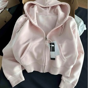 เสื้อคาร์ดิแกนแขนยาวทรงสลิมฟิตลำลองเปิดด้านหน้าระบายอากาศได้ดีกันหดสั้น - Product Image 2