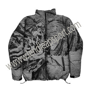 Vêtements à bulles avec logo personnalisé Veste bouffante pour hommes Veste d'hiver épaisse et chaude surdimensionnée pour hommes Veste d'hiver pour hommes - Product Image 2