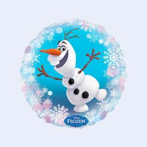 Ballon en feuille d'aluminium Olaf 43 cm, décorations de fête sur le thème de La Reine des Neiges - Product Image 1