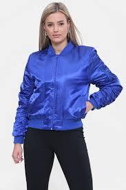 Vestes en satin personnalisées/veste de baseball en satin 100% polyester/blouson aviateur en satin blouson aviateur pour femmes - Product Image 6